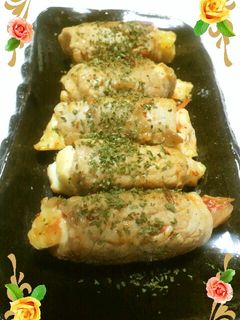 漬け物とキムチとチーズの豚肉巻き-レシピのメイン写真
