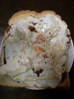 納豆たまごトースト-レシピのメイン写真