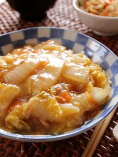 白菜とツナの簡単&節約♪中華丼-レシピのメイン写真