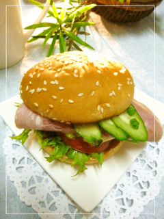 和風 ハム*バーガー-レシピのメイン写真