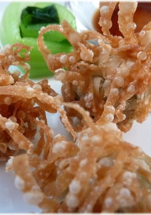 高菜とメンマ風味のワニ肉揚しゅうまい!-レシピのメイン写真