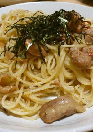 鶏と梅肉のパスタ-レシピのメイン写真