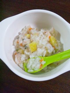 【離乳食後期】たっぷり野菜とツナのおじや-レシピのメイン写真