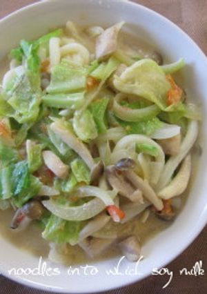 ダブル大豆でランチ麺！-レシピのメイン写真