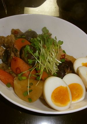 ★手羽先と山芋の煮物★-レシピのメイン写真