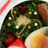 クリスマス簡単キャラ弁☆リースサラダ♪