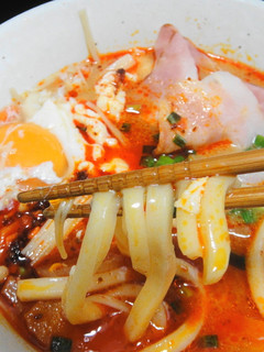 なんちゃって味噌煮込みラー油うどん-レシピのメイン写真