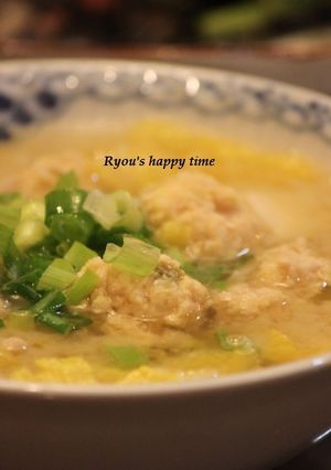 ☆鶏団子の白みそ仕立て☆-レシピのメイン写真