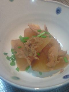 丸大根とツナの簡単煮-レシピのメイン写真