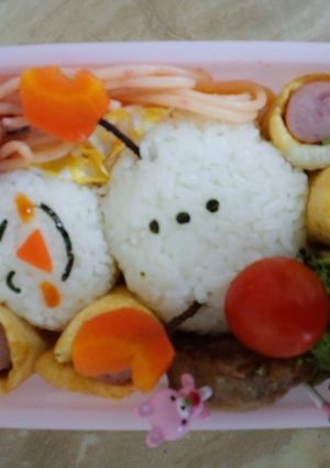 雪だるまのキャラ弁（*≧ｍ≦*）〜♥-レシピのメイン写真