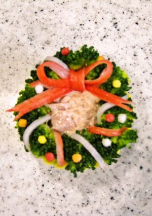 ＊キャラ弁＊クリスマスリースの作り方-レシピのメイン写真