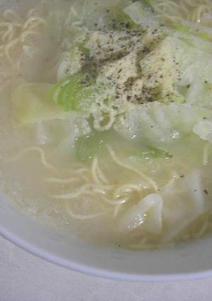 スープパスタ風☆とんこつラーメン♪-レシピのメイン写真