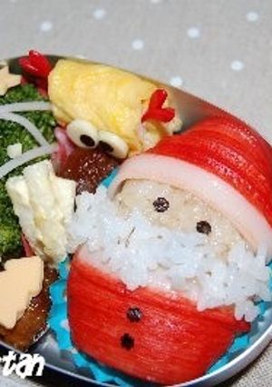 ｻﾝﾀさんとﾂﾘｰのお弁当-レシピのメイン写真