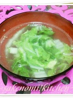 とっても簡単白菜中華スープ-レシピのメイン写真