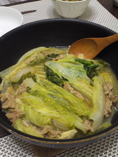 豚小間肉と白菜のにんにく味噌煮込み-レシピのメイン写真