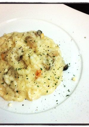 魚介ときのこのクリームリゾット-レシピのメイン写真