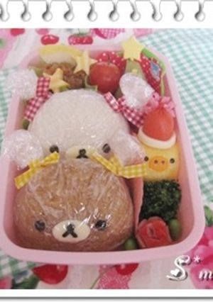 かわいい＊ラップ付きおにぎり☆リラックマ-レシピのメイン写真