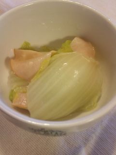 白菜とハムのON♪温サラダ-レシピのメイン写真