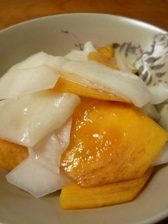かぶと柿の甘酢和え-レシピのメイン写真
