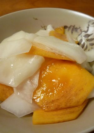 かぶと柿の甘酢和え-レシピのメイン写真