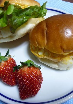 改）オトボケパンシリーズ卵サンド＆ハム卵-レシピのメイン写真