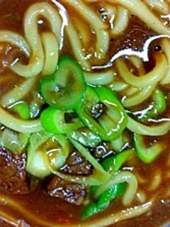 残ったカレーと麺つゆの簡単カレーうどん-レシピのメイン写真