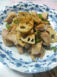 豚トロとレンコン炒め-レシピのメイン写真