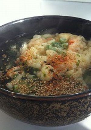 海老と百合根のかき揚げうどん-レシピのメイン写真