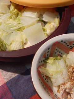 シリコンたじん鍋で~鶏ムネ肉と白菜蒸-レシピのメイン写真