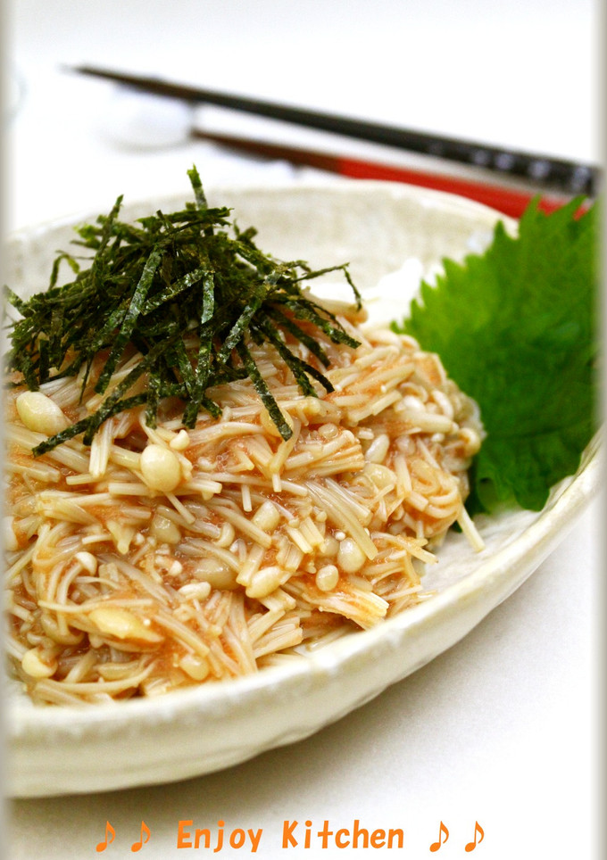 レンジで簡単♪えのきのタラコバター和え-レシピのメイン写真