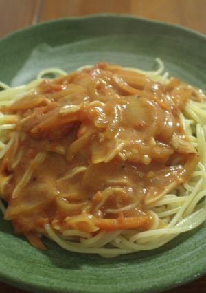 カニかまでトマトクリームパスタ-レシピのメイン写真