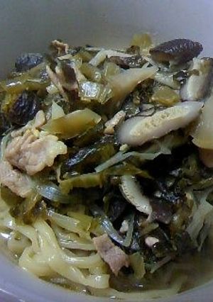 香りもおいしい♪中華風高菜そば-レシピのメイン写真