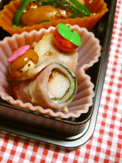 簡単お弁当おかず✿ベーコンしそでクルッ-レシピのメイン写真