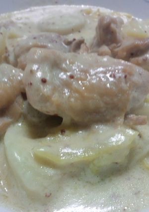 鶏モモ肉とキャベツのクリーム煮-レシピのメイン写真