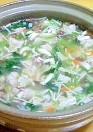 お好みで温or冷の豚雑炊-レシピのメイン写真