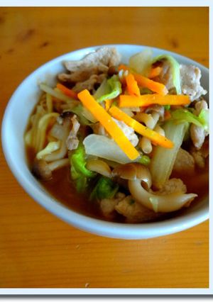 しゃきしゃき白菜たっぷり★味噌ラーメン-レシピのメイン写真