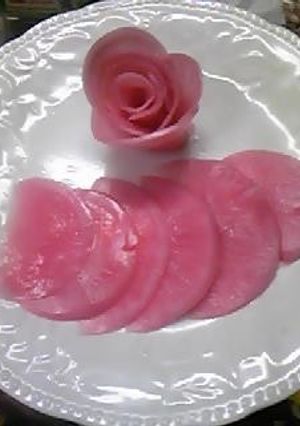 おせちに✿ピンク色のかぶの酢の物♡-レシピのメイン写真