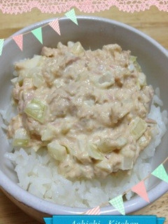 *深夜の和風なツナマヨ丼*-レシピのメイン写真
