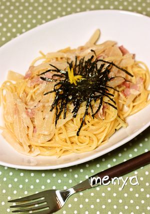 大根と柚子胡椒のミルクパスタ-レシピのメイン写真