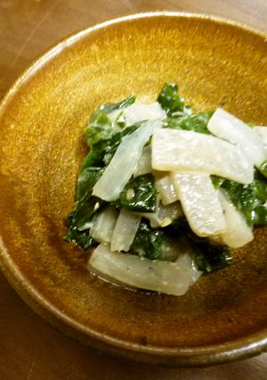 ∞∞∞自然食卓　こんにゃくとわかめのぬた-レシピのメイン写真