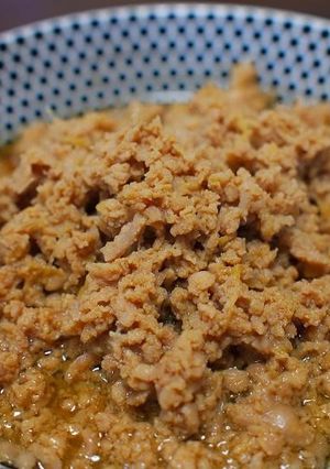 ふわふわキメ細やかな肉そぼろ-レシピのメイン写真