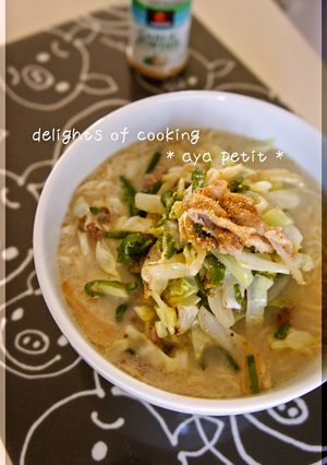 ☆　野菜炒め豚骨ラーメン　☆-レシピのメイン写真