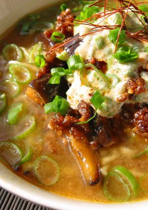 白い葱ダレ◇変わり麻婆茄子味噌ラーメン◇-レシピのメイン写真