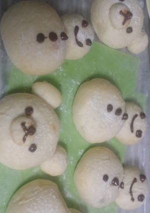 ふわふわ雪だるまパン-レシピのメイン写真