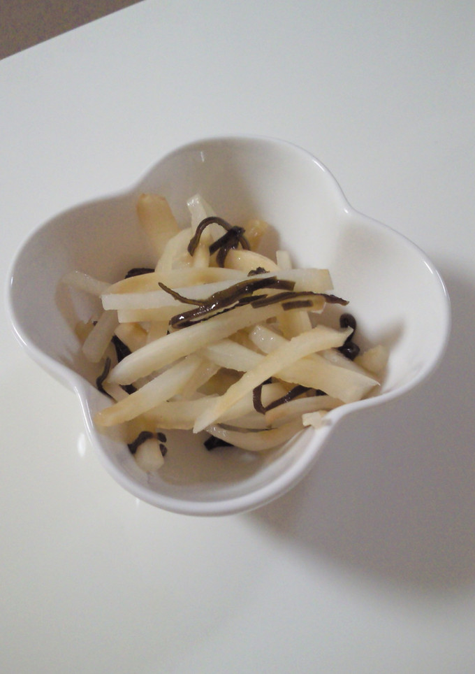 ＊大根の皮と塩昆布あえ＊-レシピのメイン写真