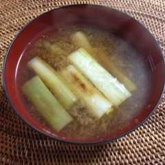 焼きねぎの味噌汁-レシピのメイン写真