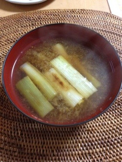 焼きねぎの味噌汁-レシピのメイン写真