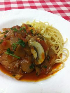 簡単洋食♪鶏肉のトマト煮♪-レシピのメイン写真