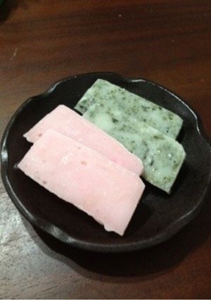 白いお餅をかき餅に(覚書)-レシピのメイン写真