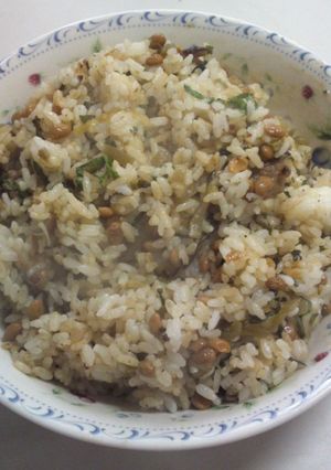 納豆高菜チャーハン-レシピのメイン写真
